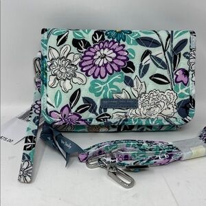 VERA BRADLEY Penelope's Garden All-in-One Crossbody Wallet Wristlet RFID NWT
